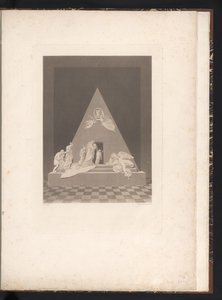 Vista frontal del monumento funerario Monumento funerario de María Cristina, archiduquesa de Austria, en la Augustinerkirche de Viena (título de la serie) de Karl Joseph Aloys Agricola