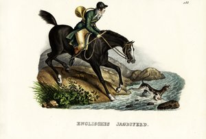 Caballo Cazador Inglés, 1824 de Karl Joseph Brodtmann