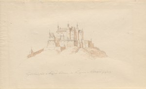 Castillo Landstuhl cerca de Kaiserslautern, perteneciente a los príncipes de Sickingen de Karl Julius Von Leypold