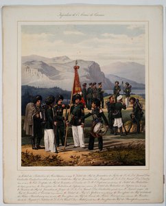 Infantería del Ejército del Cáucaso Ruso, 1867 de Karl Karlovich Piratsky