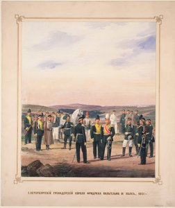 Regimiento de Granaderos de la Guardia de Vida de San Petersburgo del Rey Federico Guillermo III, 1871 de Karl Karlovich Piratsky