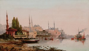Beirut, c.1890 (óleo sobre lienzo) de Karl Kauffman
