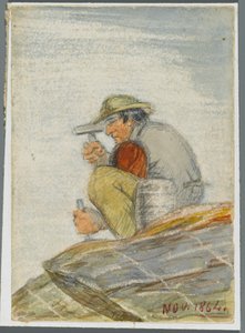 Trabajador de piedra, 1864 de Karl L.H. Mueller