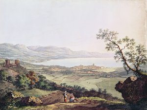 Vista de Ginebra desde Saconex en Saboya de Karl Ludwig Hackert