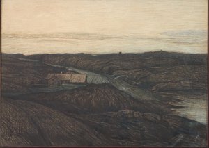 Paisaje costero en Bohuslän de Karl Nordström