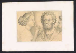 Mannen en jonge vrouw Diseños y estudios de un maestro holandés del siglo XV. Siglo. Basado en los originales conservados en la Biblioteca Real de Berlín (título de la serie) de Karl Palzow