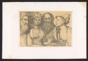 Los hombres se unen jonge man en vrouw Diseños y estudios de un maestro holandés del siglo XV. Siglo. Basado en los originales conservados en la Biblioteca Real de Berlín (título de la serie)
