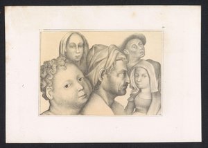 figuras vijf Diseños y estudios de un maestro holandés del siglo XV. Siglo. Basado en los originales conservados en la Biblioteca Real de Berlín (título de la serie) de Karl Palzow