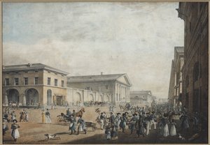 Vista de la calle Sadovaya en San Petersburgo de Karl Pavlovich Beggrov
