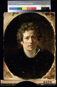 "Autorretrato" Peinture de Karl Pavlovich Briullov (Brioullov) (1799-1852) 1833 environ State Russian Museum Saint Petersbourg