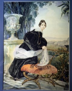 "Retrato de la gran duquesa de Rusia Elisabeth Saltykova (1802-1863)". Peinture de Karl Pavlovich Briullov (Brioullov) (1799-1852) 1833-1835 Museo Estatal Ruso, San Petersburgo de Karl Pavlovich Bryullov