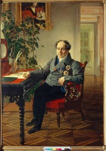Portrait du prince Alexandre Nikolaievitch Golitsyne (1773-1844) (Retrato del príncipe Alexander Nikolayevich Golitsyn (1773-1844) - Peinture de Karl Briullov (Brioullov) (1799-1852) de Karl Pavlovich Bryullov