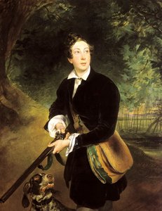 Retrato del autor Conde Aleksey Konstantinovich Tolstoy, 1817-1875, 1836 de Karl Pavlovich Bryullov