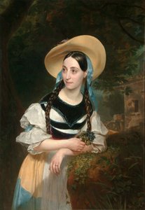 Retrato de la cantante Fanny Tacchinardi Persiani de Karl Pavlovich Bryullov