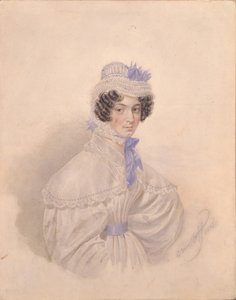 Retrato de Anna Borisovna Bakunina 1802-1835, 1835 de Karl Pavlovich Bryullov