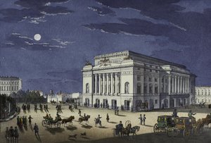 El Teatro Alexandrinsky en San Petersburgo, primera mitad del siglo XIX de Karl Petrovich Beggrov
