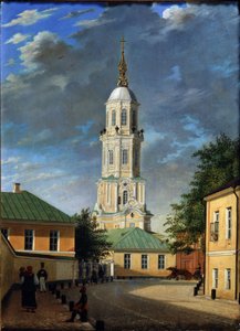 Krivokolenny pereulok en Moscú, 1843 de Karl Petrovich Bodri