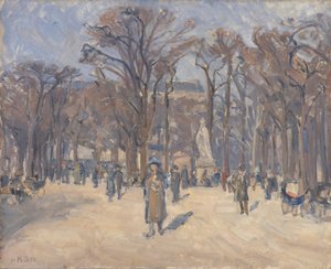 Día de marzo en el Jardín de Luxemburgo, París de Karl Schou