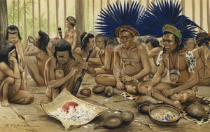 Festival de los muertos de los indios Bororo del Brasil Central de Karl Von den Steinen