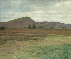 Paisaje cerca de Harburg (óleo sobre lienzo) de Karl Wilhelm Arthur Illies