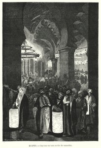 Oraciones vespertinas durante el Ramadán, Egipto de Karl Wilhelm Gentz