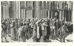 Oraciones del mediodía en Asyut, Egipto de Karl Wilhelm Gentz