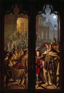 Caballeros teutónicos como ordenanzas en Jerusalén, 1824 de Karl Wilhelm Kolbe the Younger