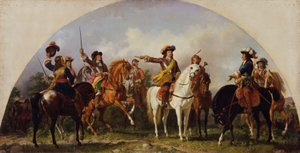 La batalla de San Gotardo 1664 de Karl von Blaas