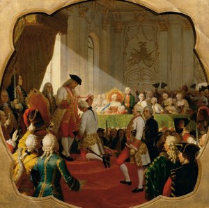 Primera promoción a la Orden Militar María Teresa en 1758 de Karl von Blaas