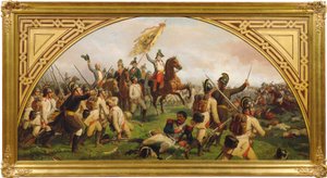 Archiduque Carlos de Austria en la Batalla de Aspern de Karl von Blaas