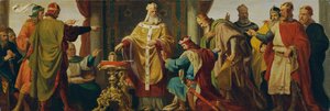 Leopoldo el Santo rechaza la corona imperial de Karl von Blaas