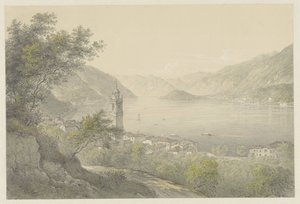 Bellagio, en el Lago de Como de Karoly Lajos Libay