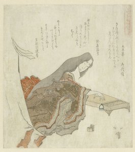 mujer tocando el koto