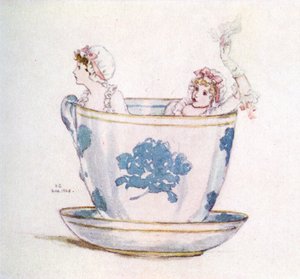 Una calma en una taza de té de Kate Greenaway