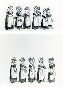 Niños de caridad, c.1880 de Kate Greenaway