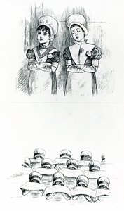 Niños de caridad, c.1880 de Kate Greenaway