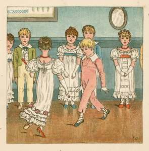 Lección de baile de Kate Greenaway