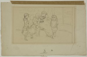 Grupo de niños de Kate Greenaway