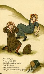Jack y Jill ilustrado de Kate Greenaway