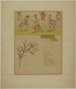 Estudio para Tip a Toe, de Marigold Garden de Kate Greenaway