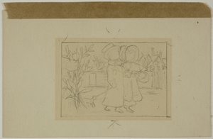 Dos figuras caminando de Kate Greenaway
