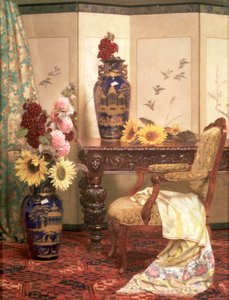 Girasoles y malvarrosas, 1889