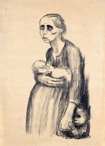 Póster contra el párrafo 218, 1924 de Käthe Kollwitz