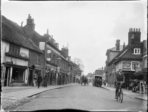 East Street, Farnham, Waverley, Surrey, 25/05/1909 (foto en blanco y negro) de Katherine Jean Macfee