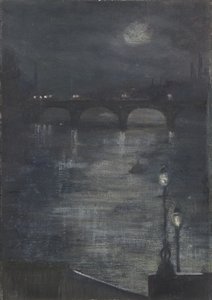 Luz de luna en el Támesis, Londres de Katherine Sophie Dreier