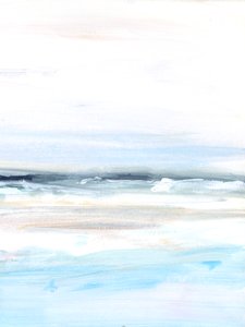 Marea oceánica 2, 2023 (acrílico sobre papel) de Katie Ré Scheidt