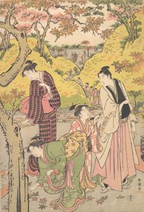 Un Joven, Dos Jóvenes Mujeres y una Niña en una Fiesta de Picnic, ca. 1789