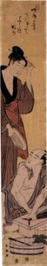 Pescadero y Belleza, c.1790s (xilografía) de Katsukawa Shuncho