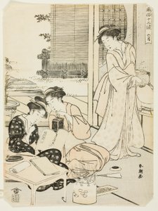 El Sexto Mes (Rokugatsu), de la serie "Costumbres Populares de los Doce Meses (Fuzoku juni ko)" de Katsukawa Shuncho