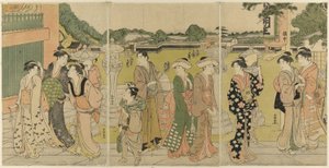 Visitando un Templo Dedicado a Fudo de Katsukawa Shuncho
